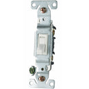 Interruptor Sencillo de 1 Via. 2 Polos/3Wire. 15A-125Volt. 60Hz. Incluye Tornillos. Material Metal