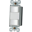 Interruptor Decorativo Doble de 1 Via. 2 Polos/3Wire. 15A-125Volt. 60Hz. Incluye Tornillos.