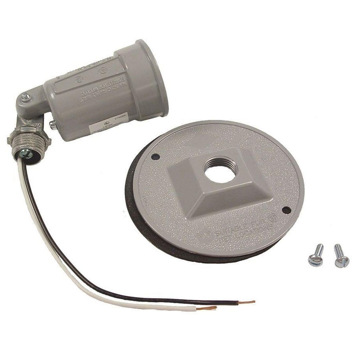 Lampara Sencilla para Exteriores. Conector E-27 con Socket de Aluminio. 125 Volt - 60 Hz.