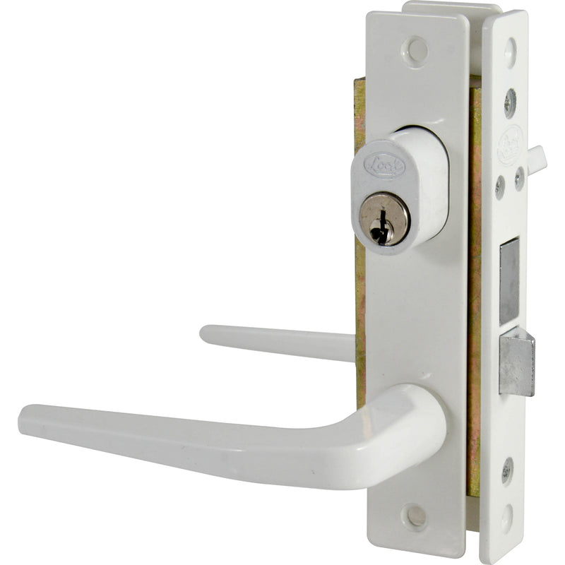 Cerradura aluminio basic sencilla color blanco Lock