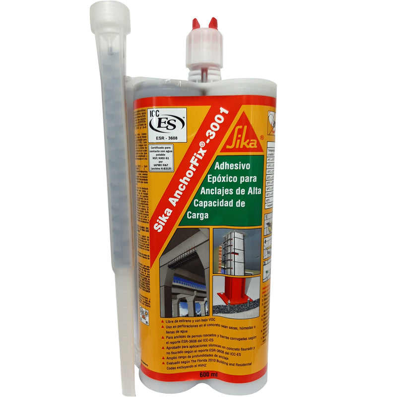Adhesivo para anclajes de alta capacidad de 600 ml. Sika Anchorfix - 3001