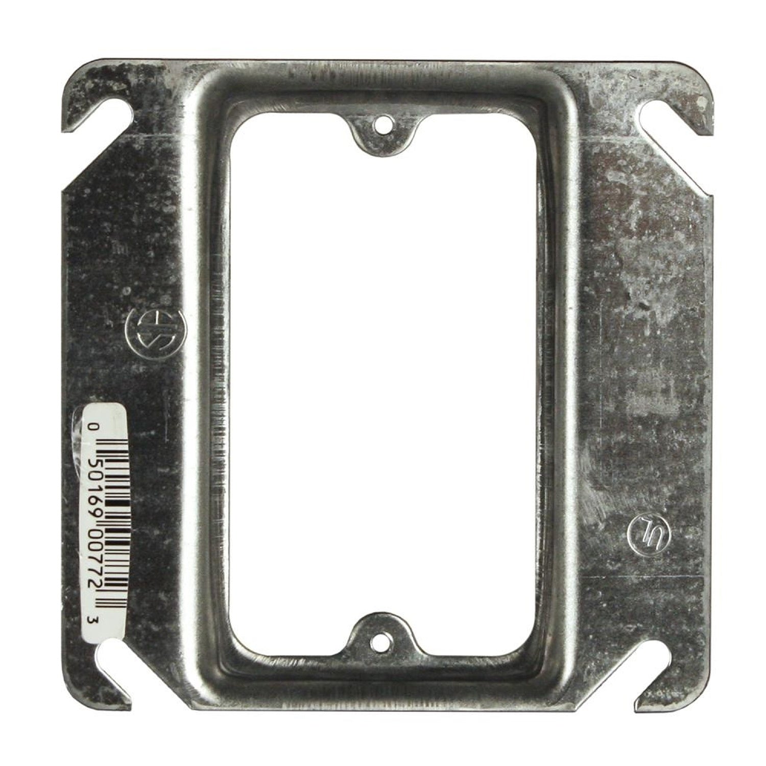 Tapa de Repello para Cajilla Electrica de 4x4 con una entrada. Sobre salto de 6 mm.