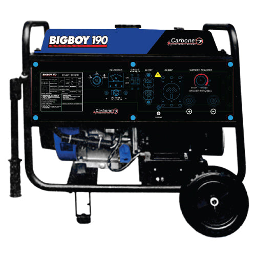 Motosoldador gasolina BIG BOY 190 amp 110/220 60htz generador.(1año)
