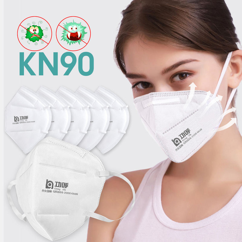 (Paquete de 10) Tapaboca reutilizable KN90. Mascarilla para mas de un uso con filtro PM 2.5