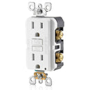 Tomacorriente GCFI Doble de Seguridad. 2 Polos/3Wire. Nema 5-15R. 15A-125Volt. 60Hz.