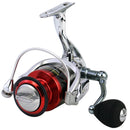 Carrete spinning para pesca. Serie 4000, cuerpo de metal