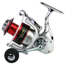 Carrete spinning para pesca. Serie 4000, cuerpo de metal