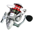 Carrete spinning para pesca. Serie 4000, cuerpo de metal