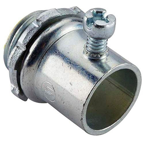 Conectores Cajillas metálicas para tuberías EMT.  Material Zinc. Certificado UL-E480010.