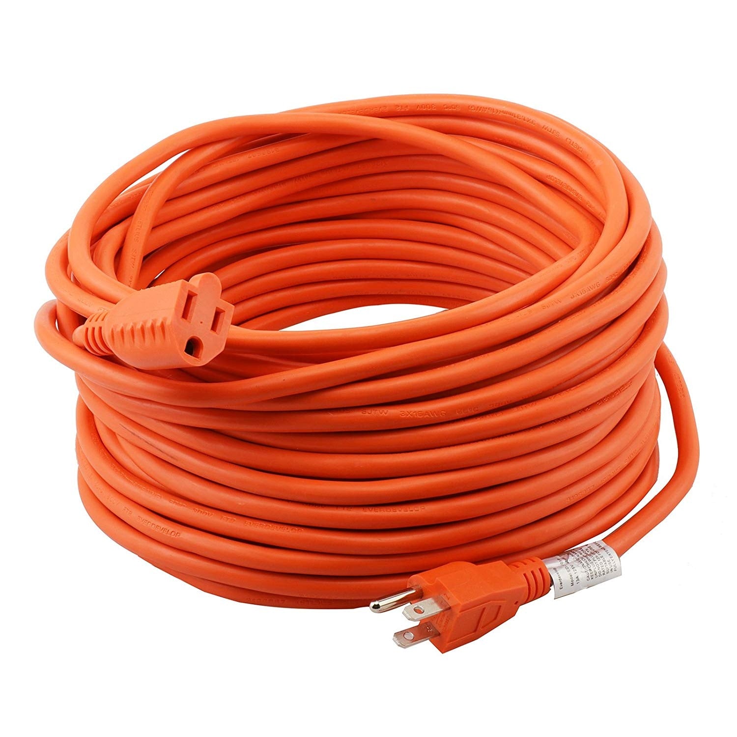 Extension Electrica Polarizada de 1 salida Nema 5-15P. 125Volt - 50FT - 15A. Calibre 3x12AWG.