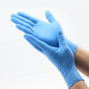 (Caja de 100 und) Guantes de nitrilo desechables no esteriles multiproposito. Talla L.