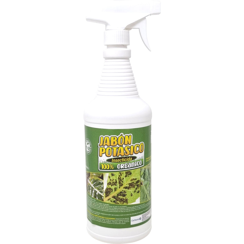 Jabón potásico insecticida de uso directo, 100% orgánico. 1 litro