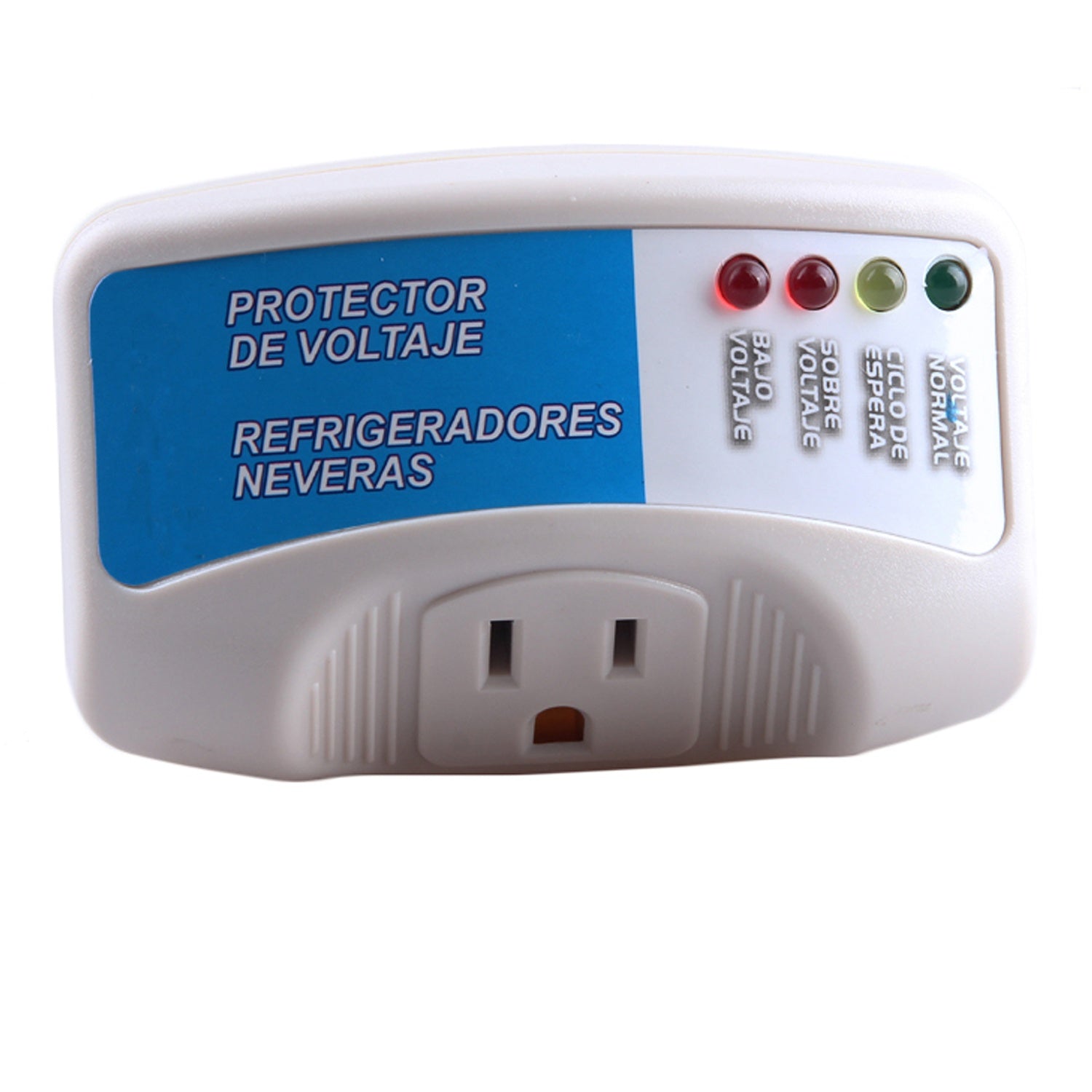 Protector de Voltaje 125Volt - 50/60Hz. Corriente 12A/1650Watt. Delay Time de 30-40 seg.