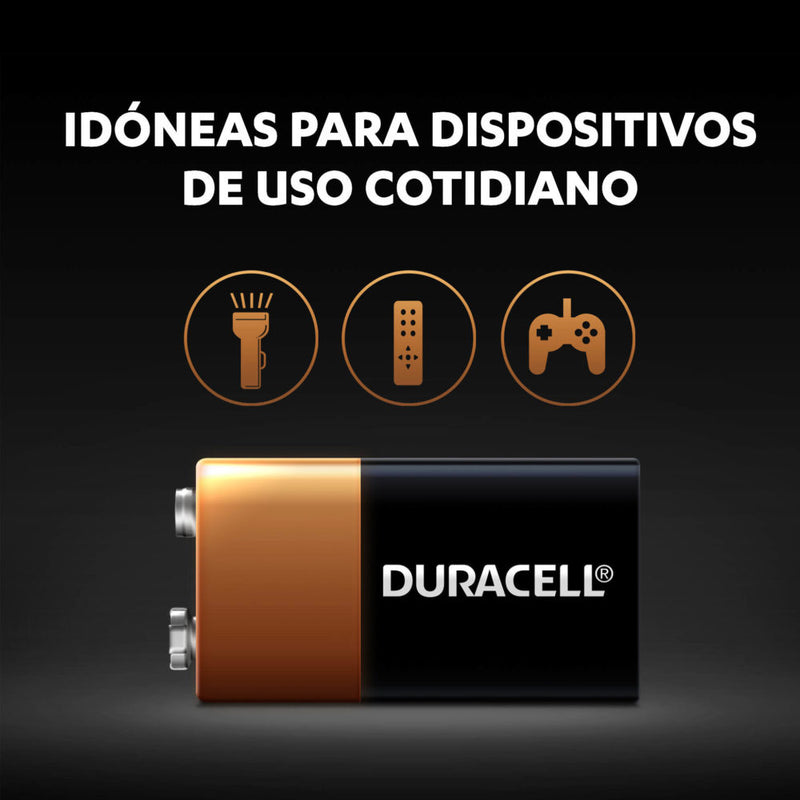 Baterías Alcalinas 9V - Duracell