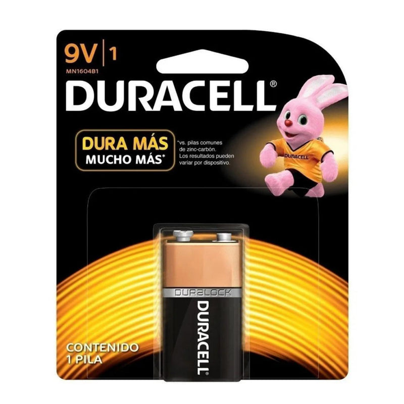 Baterías Alcalinas 9V - Duracell