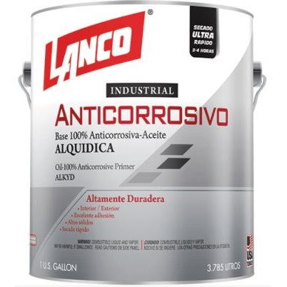 Anticorrosivo Industrial de secado ultra rapido. Color Negro. 1 Galon. Alta durabilidad.