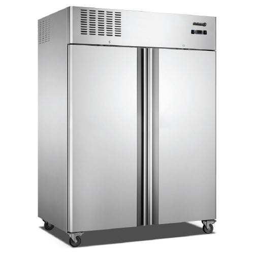 Refrigerador 2 puertas 1480*828*2050mm 1350 Refrig R134a -8°C~0°C 6repisas 191KG.Compresor Aleman