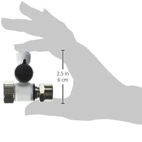 Adaptador tee con valvula filtros de agua  1/2" NPT y 3/8" Comp. y salida 1/4" tubing filtro