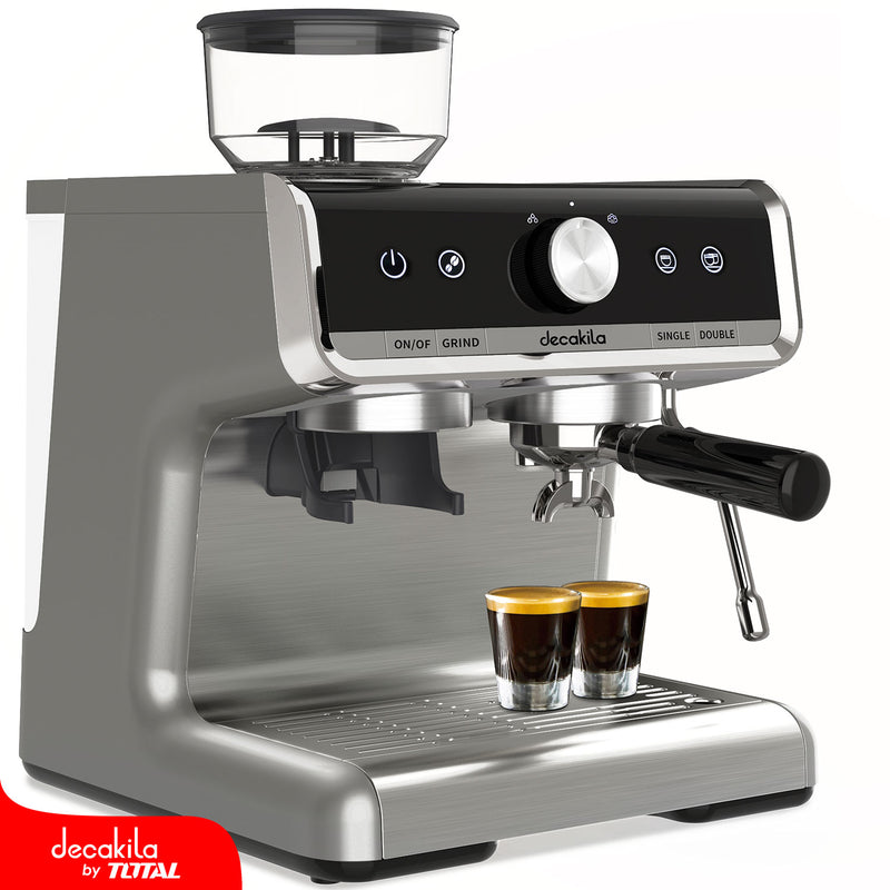 Maquina de Café Espresso 1350W. 15bar. (Con moledor de granos integrado)