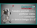 Taladro Portátil Para Perforar Vidrio, Con Conexión De Broca Belga G1/2”. Económico.