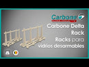 Racks De Vidrio Grande 180X150 X80 Cm. Peso Max 750Kg. Para Armar Rapido.