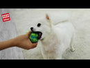 Pelota Crazy Ball Tela Verde Para Mascota